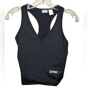 Vtg '98 J. Crew Gym Sports Bra Top Black L Mint